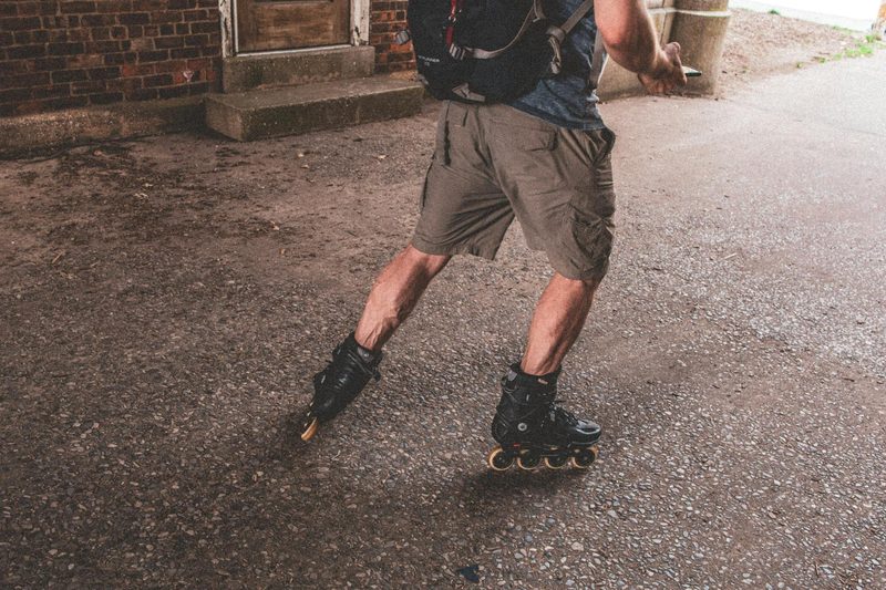 rollerblading outside shorts