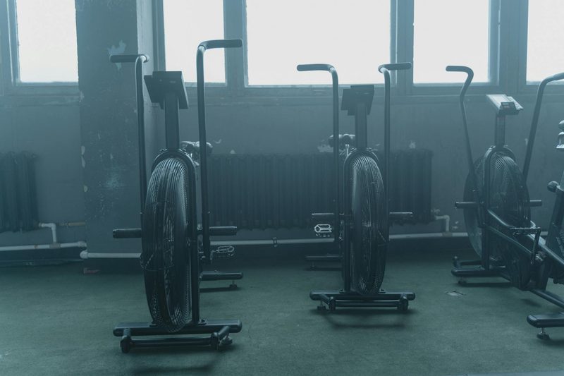 Exercise machine empty gym