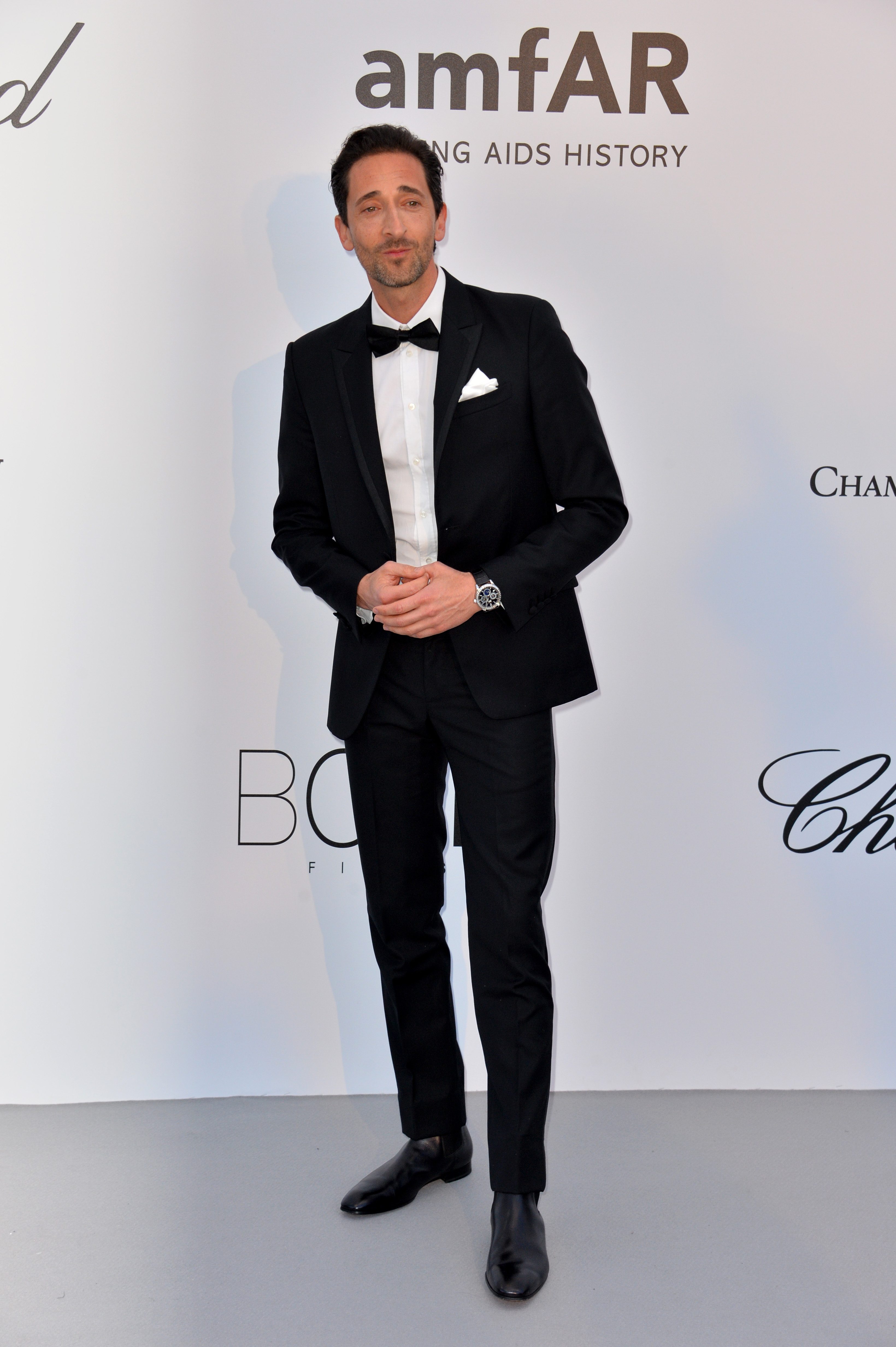 Adrien Brody at the 25th amfAR Gala Cannes event at the Hotel du Cap, Antibes.