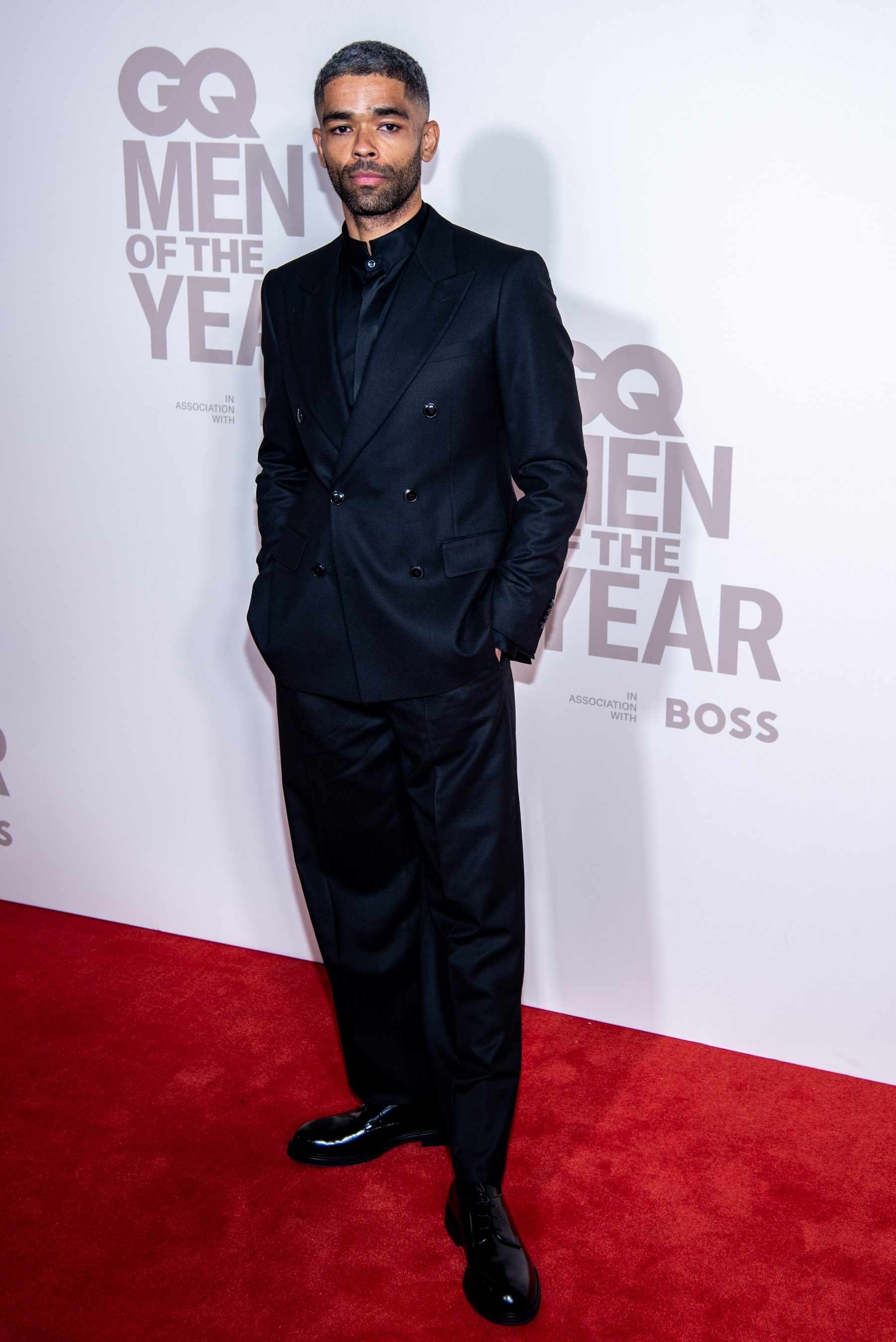 Kingsley Ben-Adir attends the GQ Men Of The Year Awards 2023 at The Royal Opera House