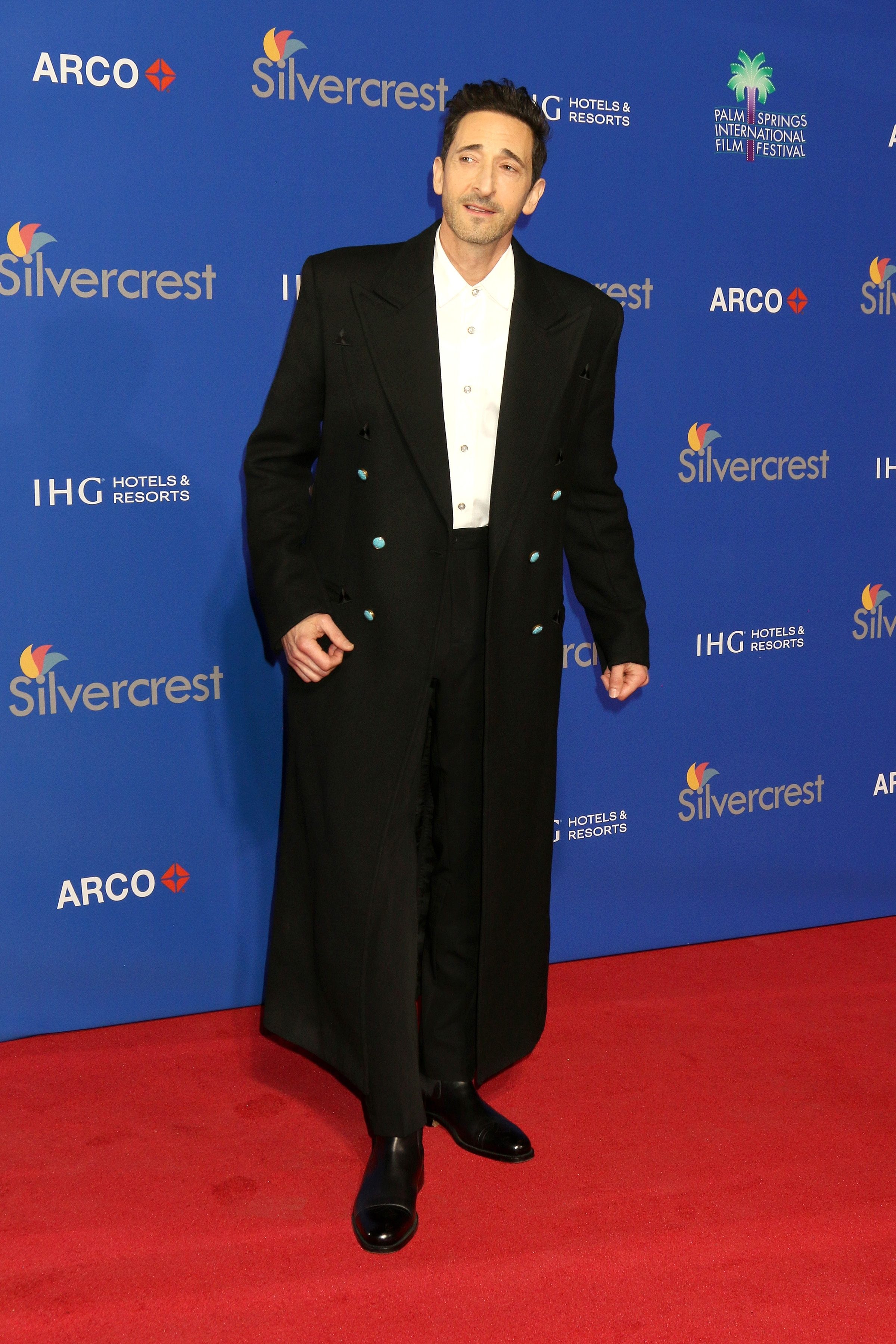Adrien Brody at the Palm Springs International Film Festival Gala at Palm Springs Convention Center on January 3, 2025 in Palm Springs, CA
