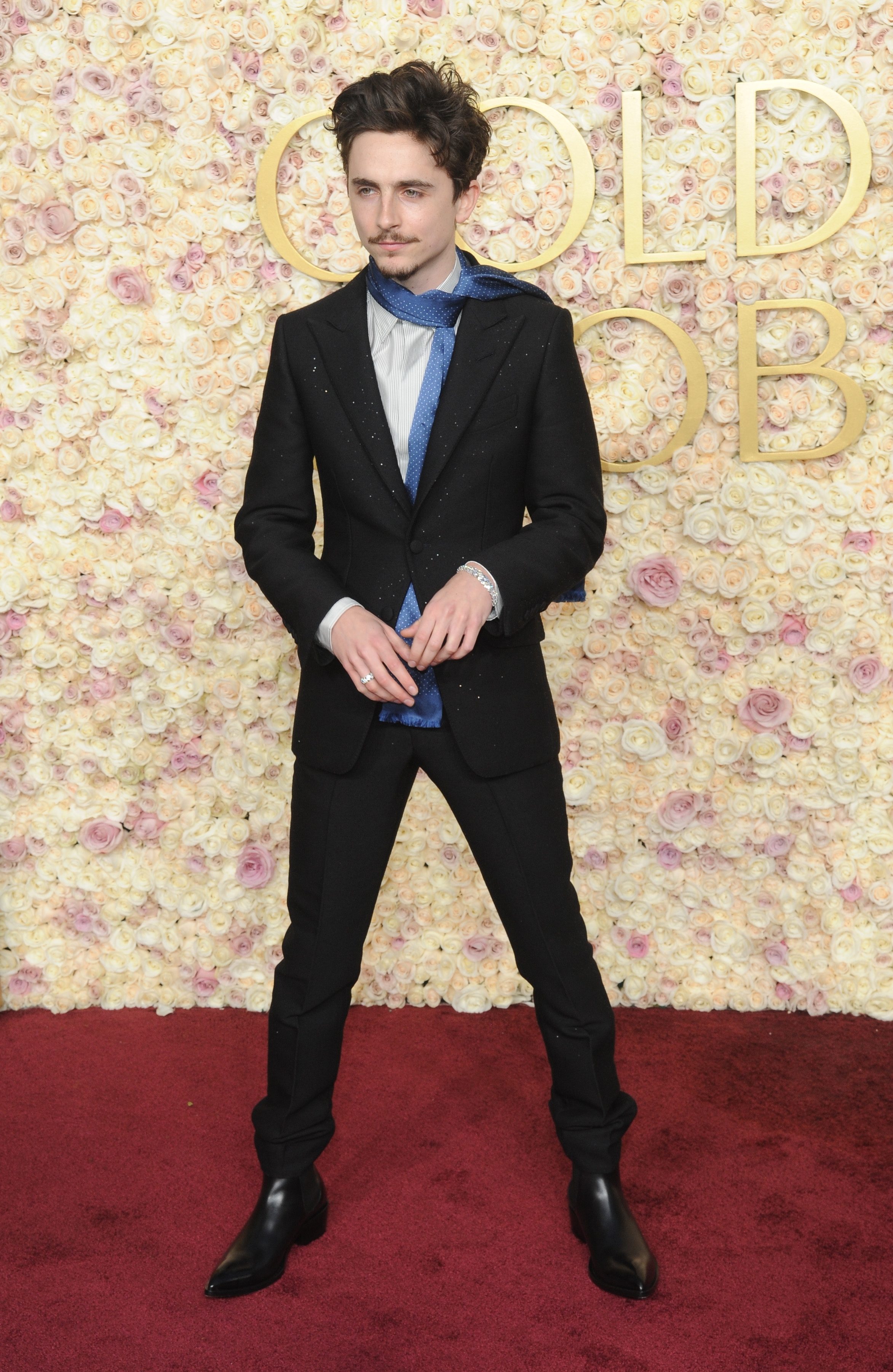 Timothee Chalamet at the 82nd Annual Golden Globe Awards held at the Beverly Hilton Hotel in Beverly Hills, USA on January 5, 2025.