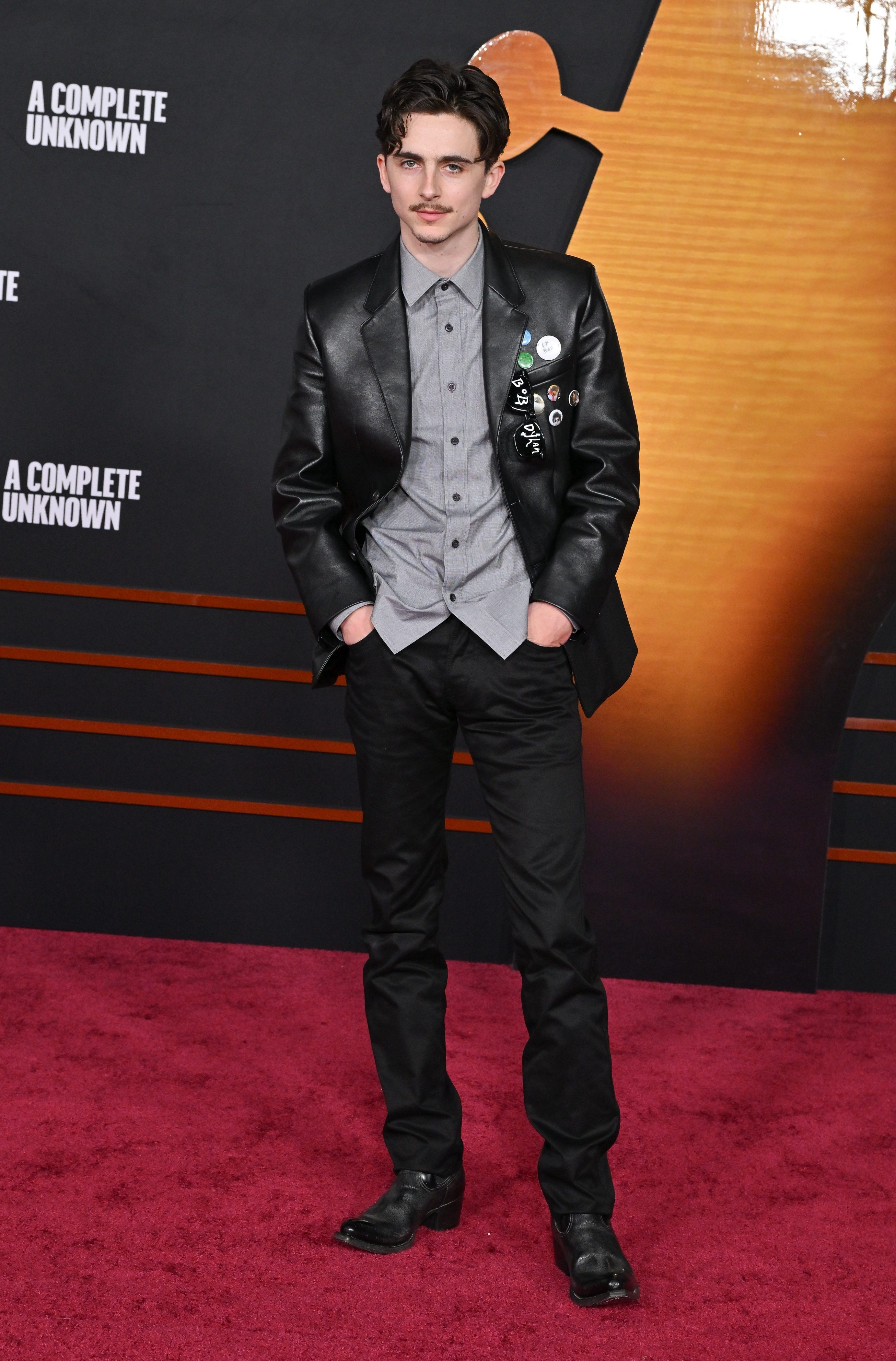 Timothee Chalamet arrives for ‘A Complete Unknown’ Los Angeles Premiere on December 10, 2024 in Hollywood, CA