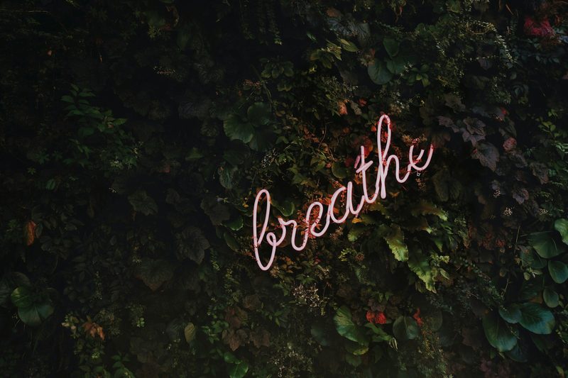 breathe sign neon