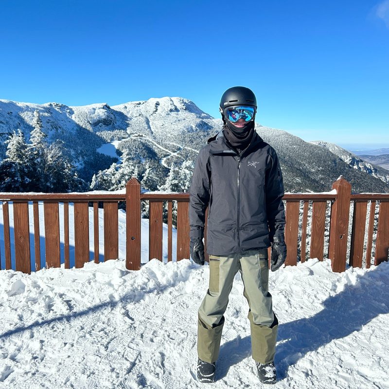 Mark Reif in front of The Chin of Mount Mansfield