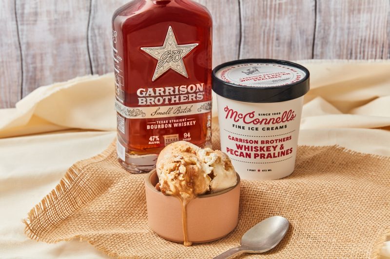 The popular ice cream makers are relaunching Garrison Brothers Whiskey & Pecan Praline ice cream to celebrate this love-centric holiday