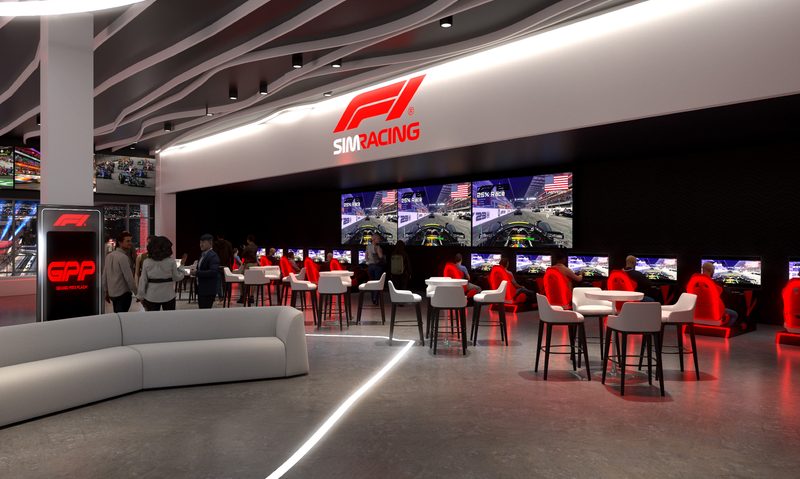 Grand Prix Plaza F1 Hub racing simulators.