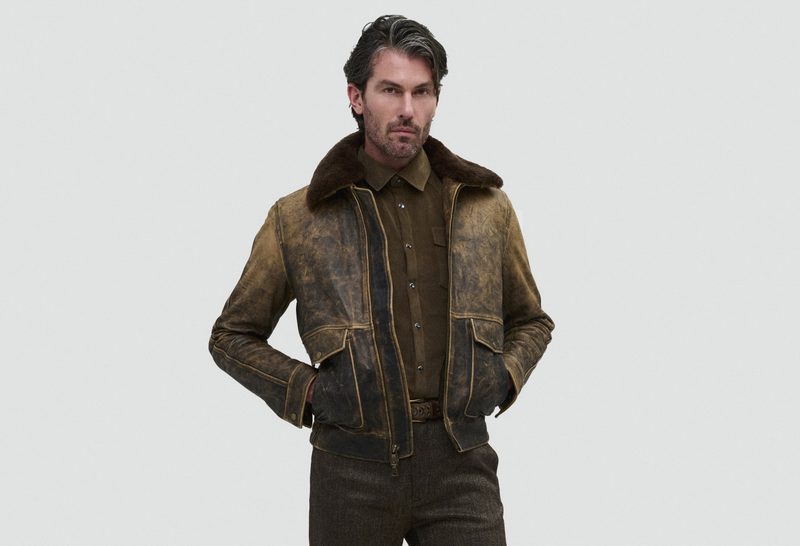 John Varvatos F25 leather coat
