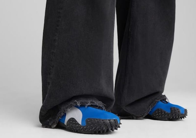 close up on blue puma mostro og