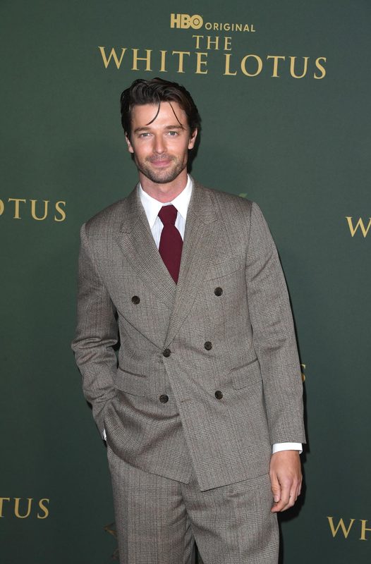 Patrick Schwarzenegger at White Lotus Season 3 premier outfit