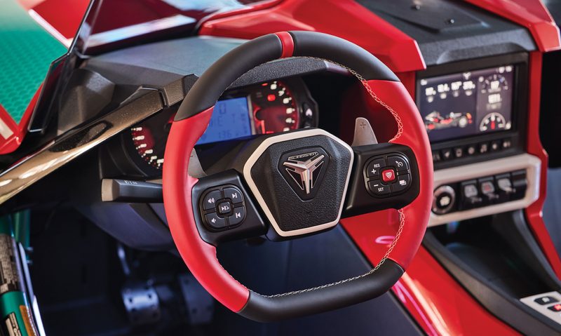Polaris Slingshot 10 annivesrary limited edition steering wheel.