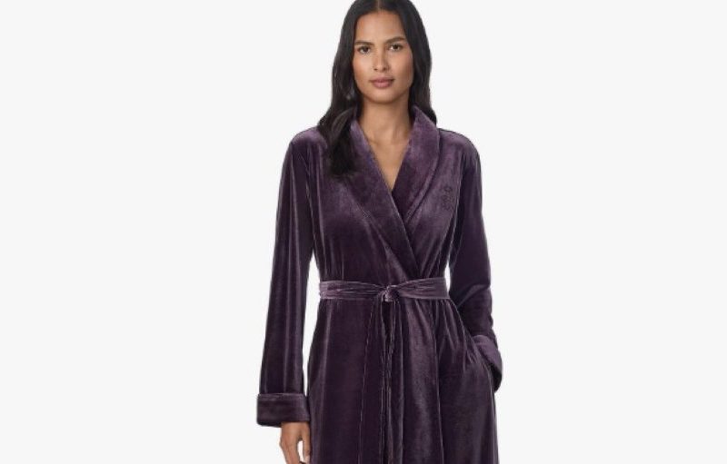 Ralph Lauren Velvet Long Shawl Collar Robe