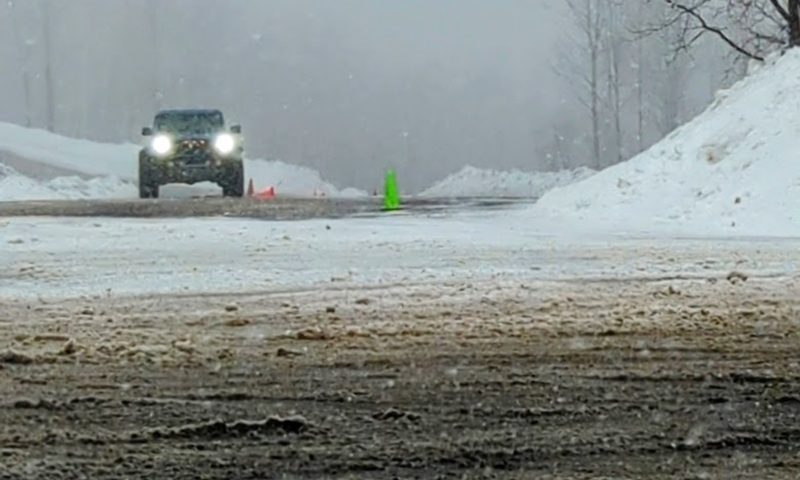 Ranger Raptor coming off the north end of the Slalom course.