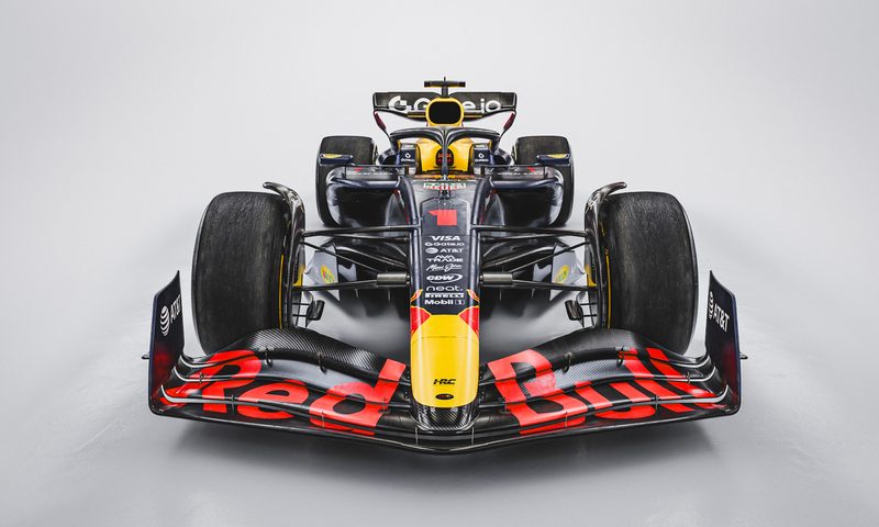 Red Bull Racing RB21 F1 car for the 2025 season direct frontal view.