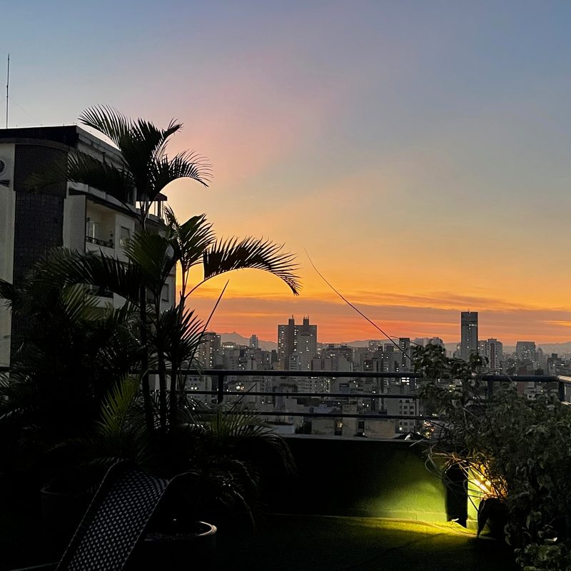 Sunset over São Paulo, Brazil