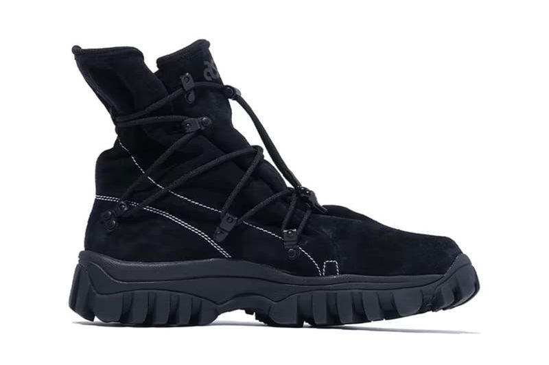 side profile photo of asics sneaker boot