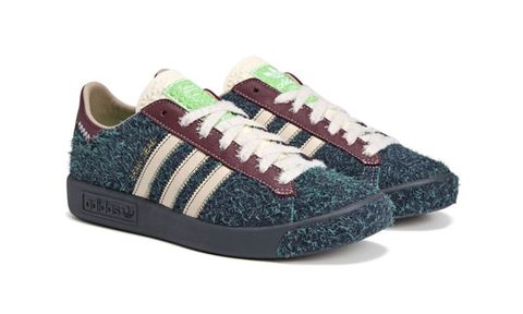 pair of adidas x brain dead sneakers