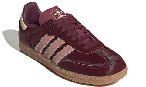product photo of adidas maroon sneaker