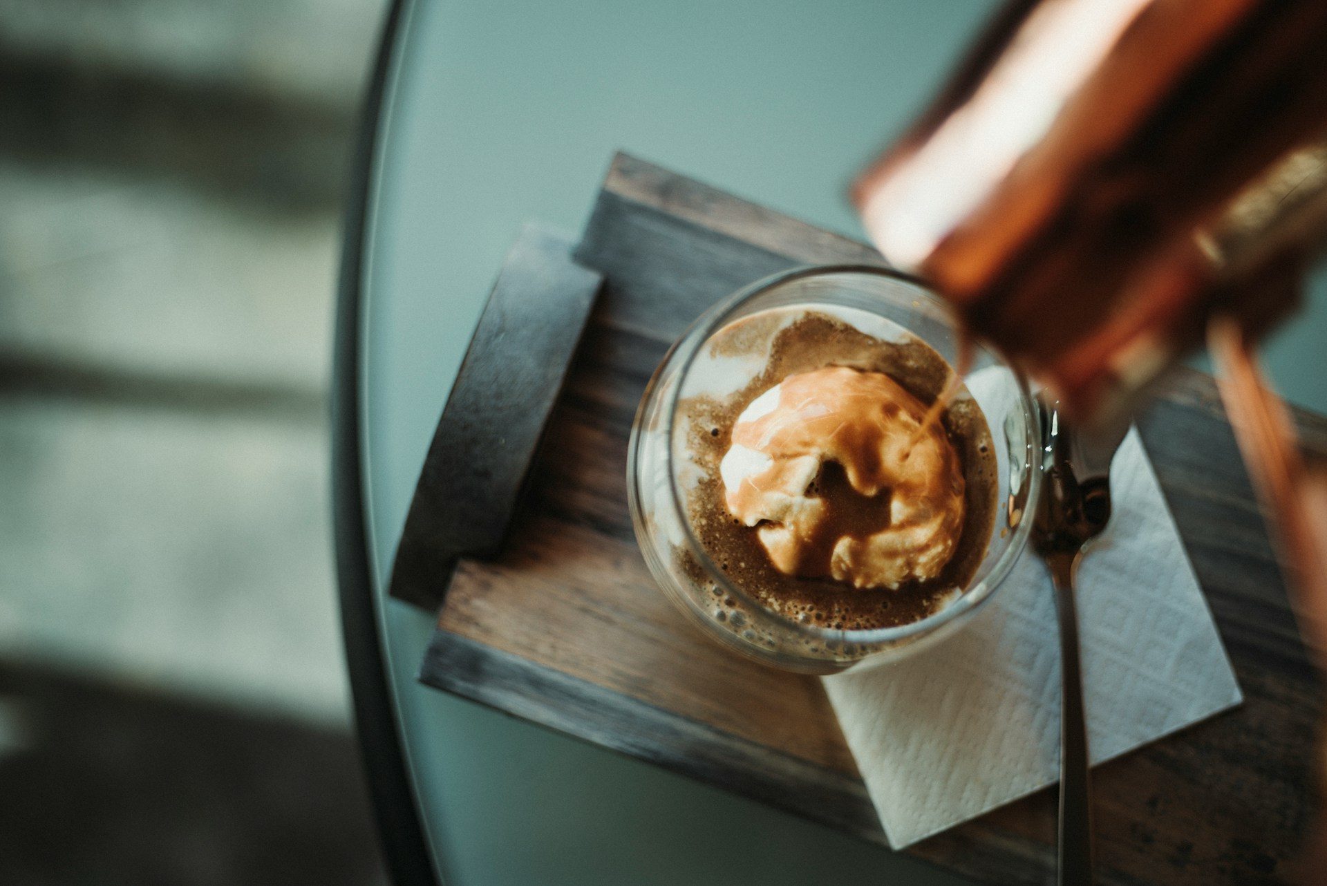 Affogato coffee
