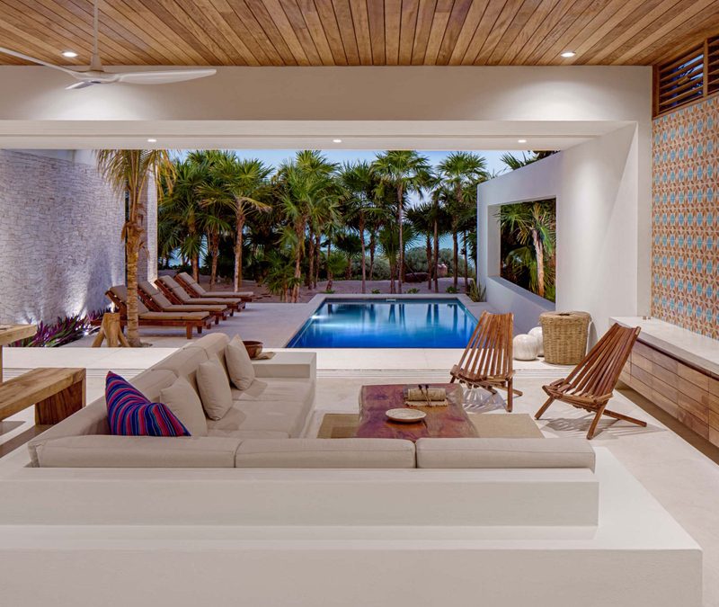 The open living room at casa xixm