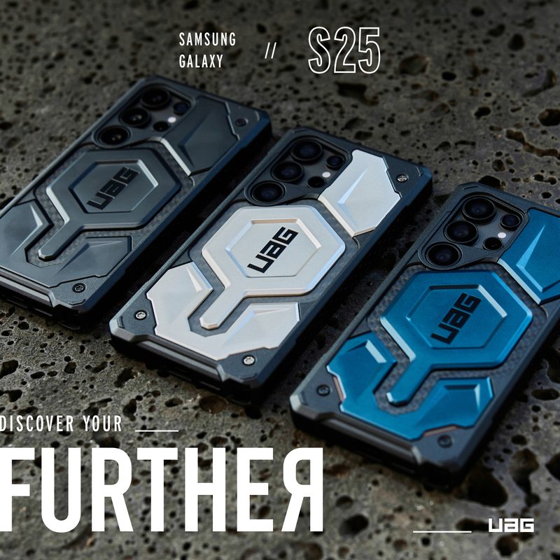 three samsung s25 phones in cases