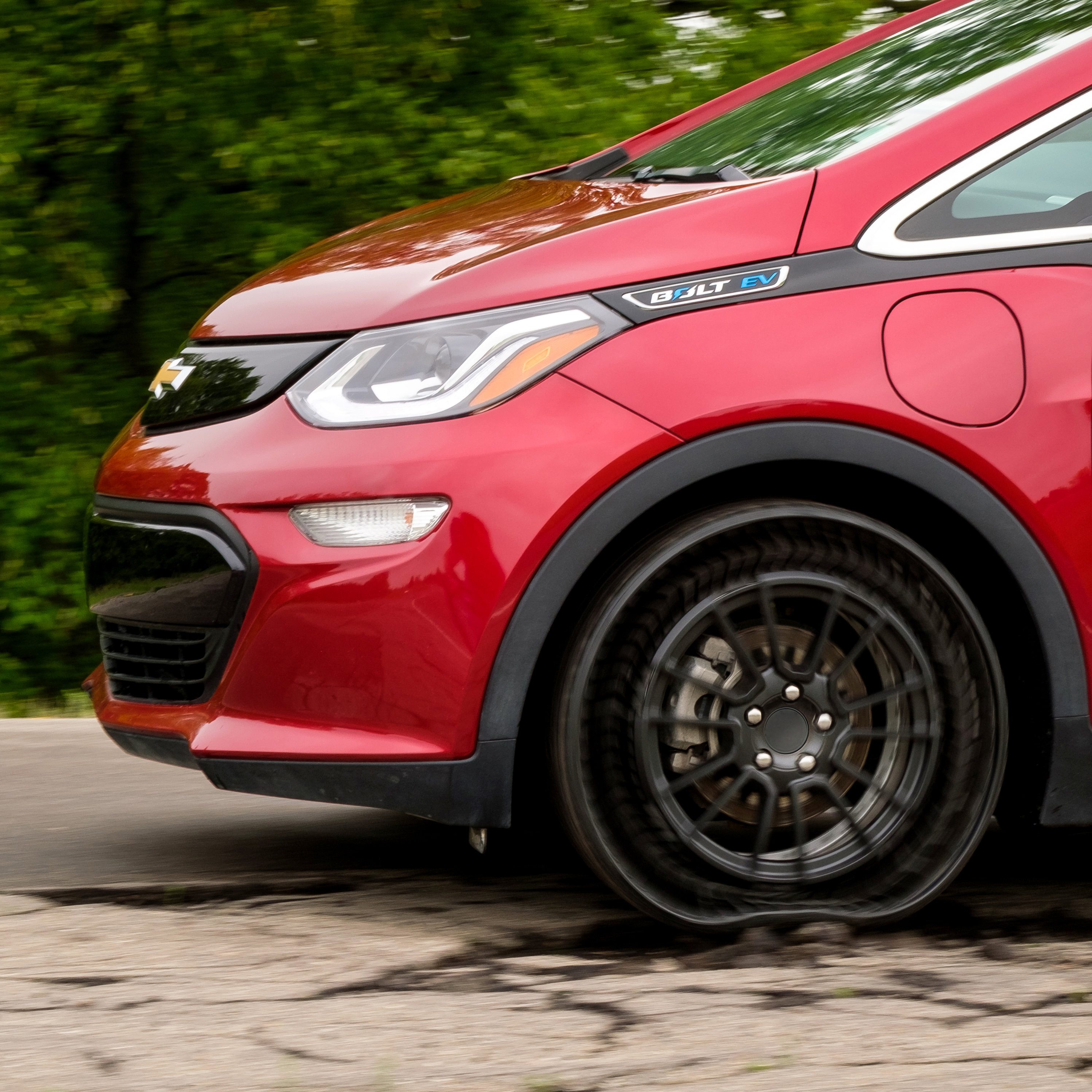 Michelin Uptis Airless Tire on Chevy Volt