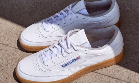 reebok sneakers on the concrete