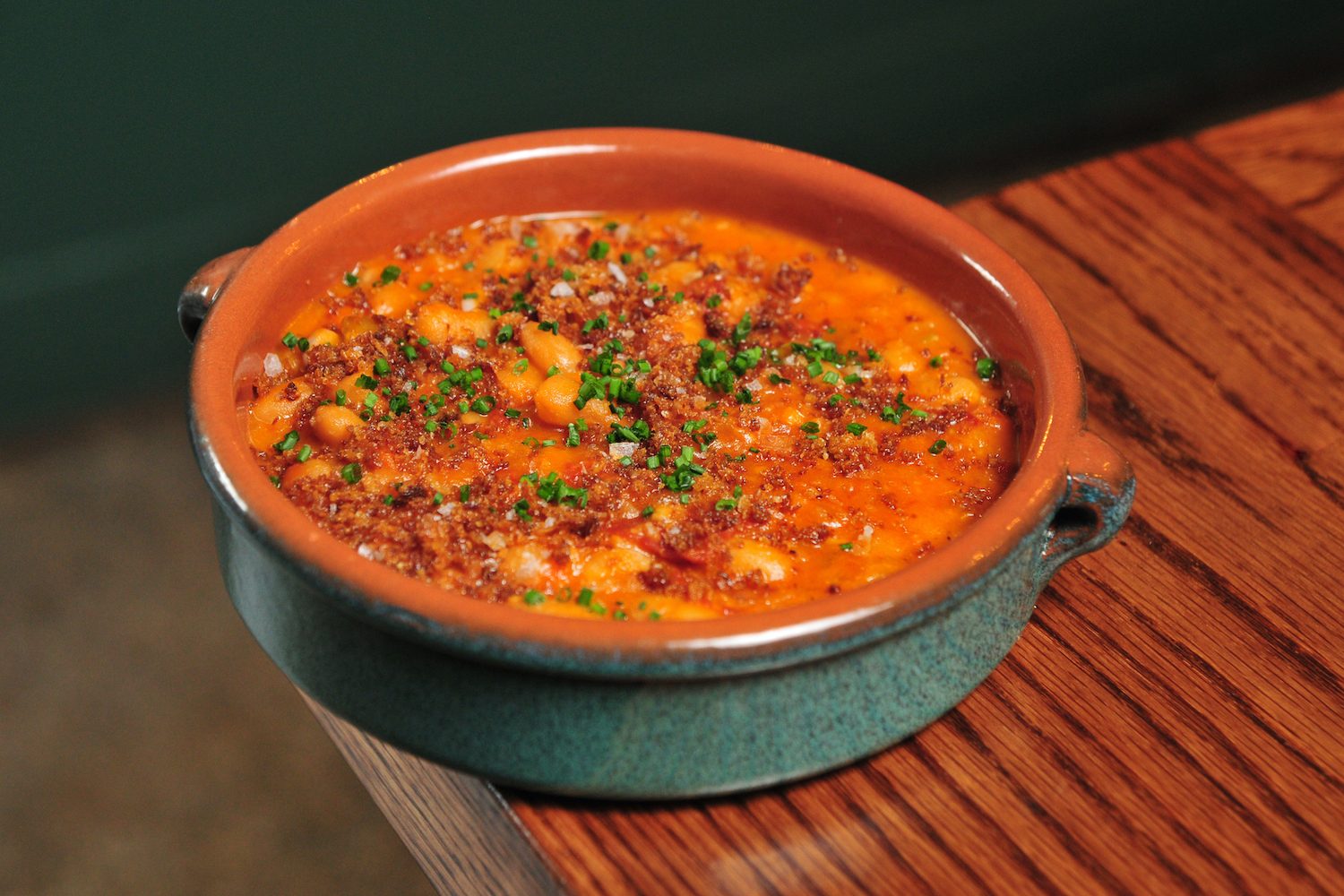 White bean salad.