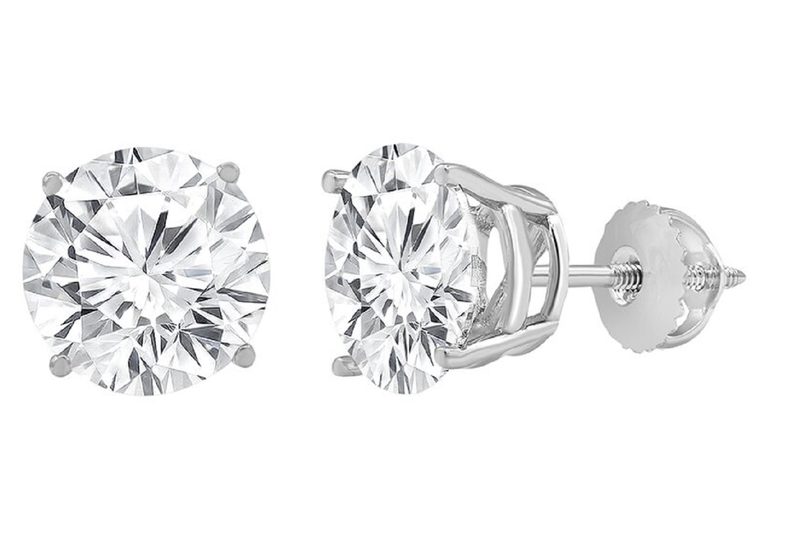The 14K 1.00 ct. tw. Lab-Grown Diamond Studs on a white background.