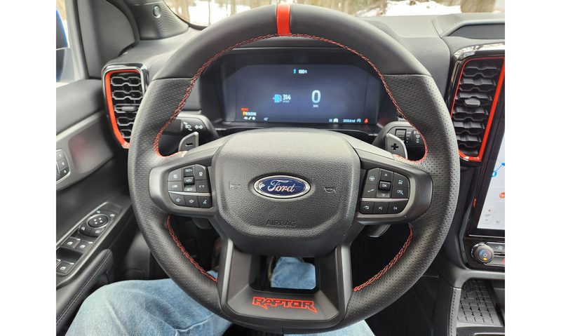 2024 Ford Ranger Raptor driver's cock.