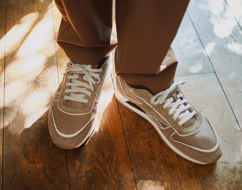 brown reebok shoes