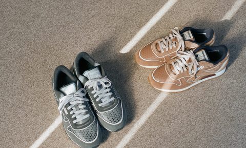 pair of reebok sneakers on ground