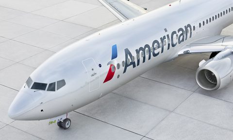 american airlines free wifi test aircraft exterior aa 737 livery left front top