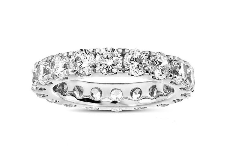 The Amairah 14K 3.00 ct. tw. Lab-Grown Diamond Wedding Band Ring on a white background.
