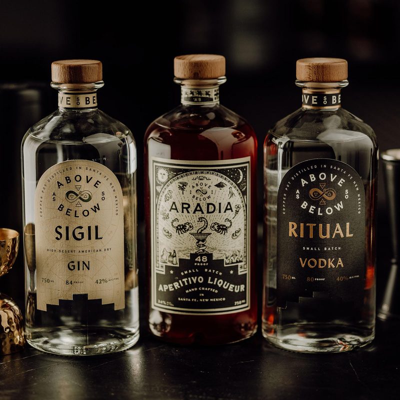 As Above So Below Distillery at the Railyard District in Santa Fe