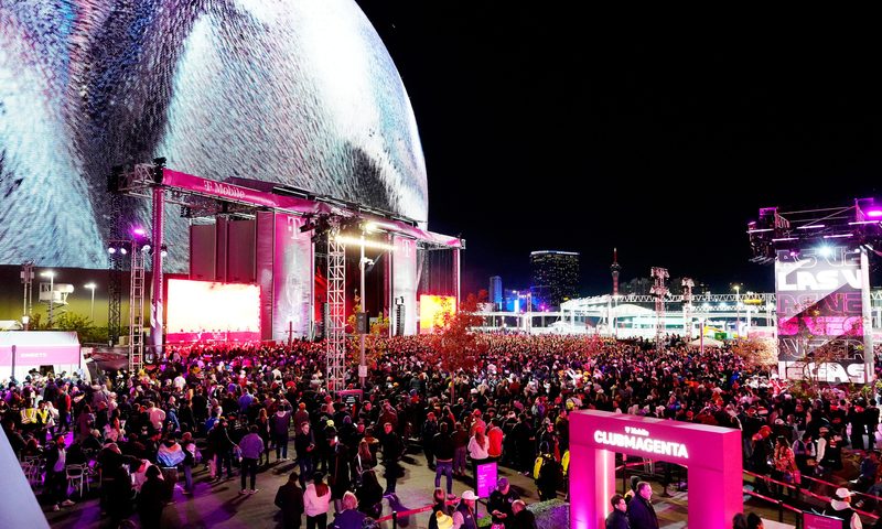 At the LVGP T-Mobile Zone at Sphere general admission fan zone.