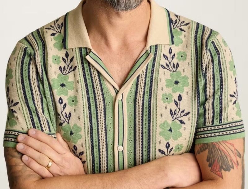 Bonobos Hudson Cabana green floral