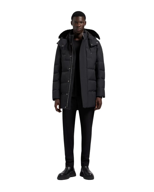 CLOUD SHEARLING PARKA (ON MODEL, BLACK W BLACK)