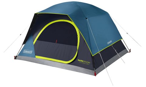 The Coleman Skydome Darkroom 4-Person Tent on a white background.