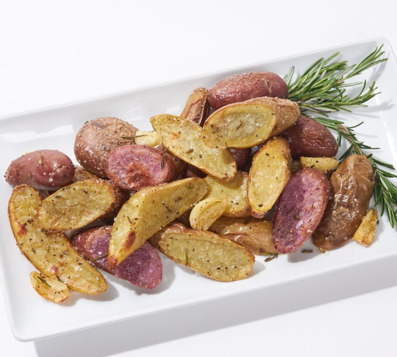 Duck fat roasted fingerling potatoes
