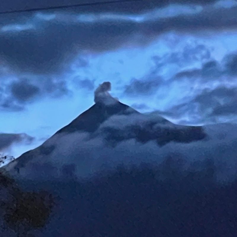 Smoke from Volcan de Fuego, Guatemala