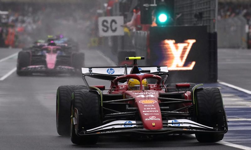 Lewis Hamilton in the 2025 Australian Grand Prix.