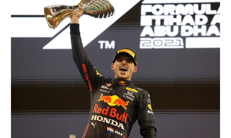 Max Verstappen wins his first F1 World Drivers' Championship in 2021.