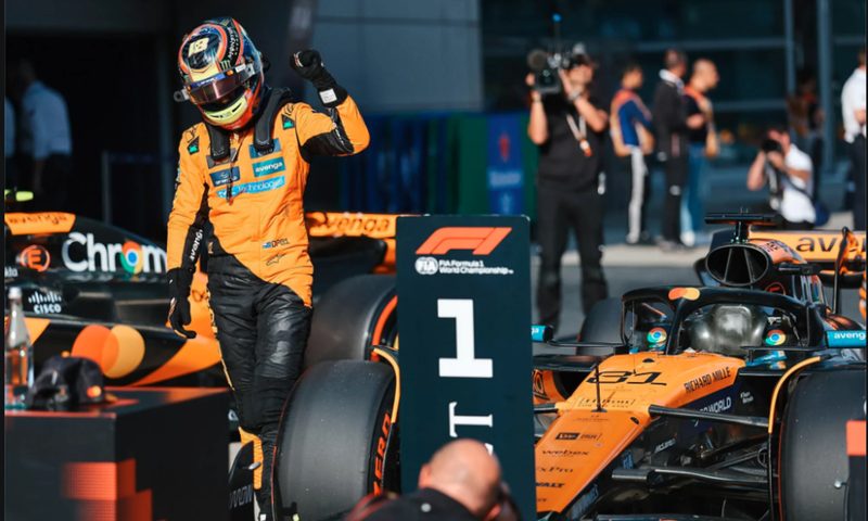 McLaren driver Oscar Piastri qualified for pole position in the F1 2025 Chinese Grand Prix.