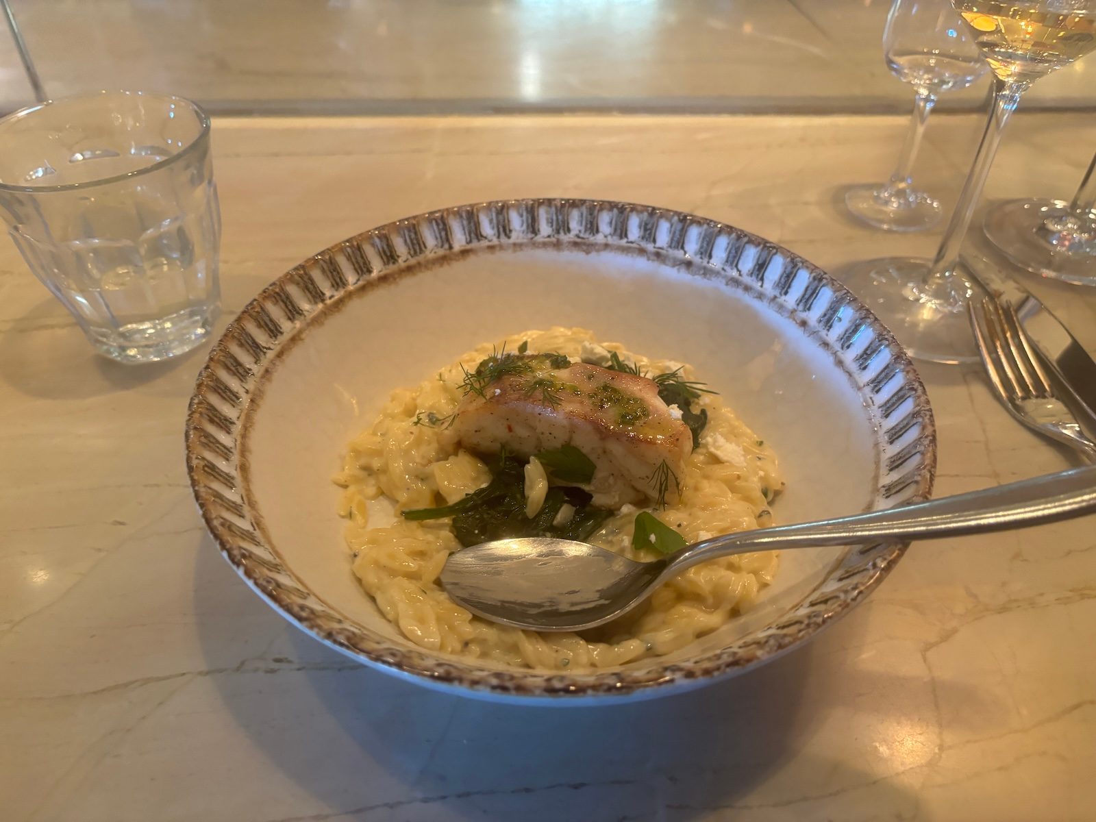 Local Grouper at Silan at Atlantis Paradise Island