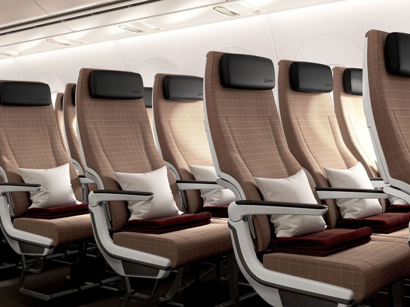 SWISS A350 Economy seats