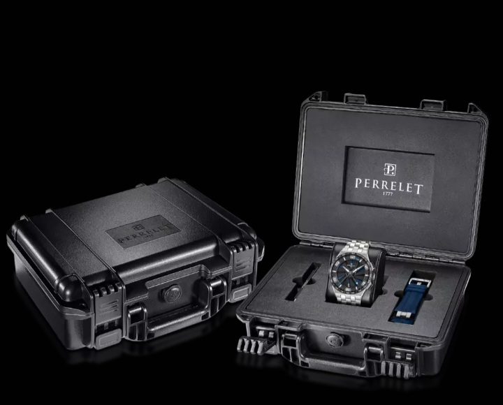 A back view of the Perrelet Turbine watch.