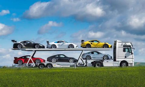 six porches one truck an enthusiasts fantasy up for auction porsches