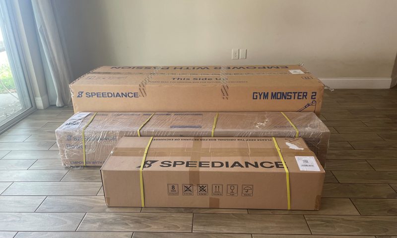 Boxes packaging Speediance Gym Monster 2