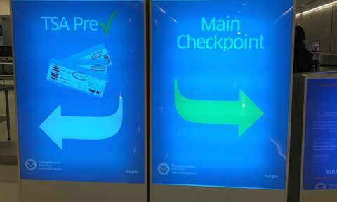 TSA PreCheck sign